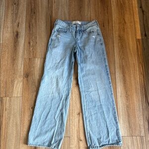 Hollister Light Blue Wide-Leg Jeans